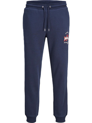 Jack & Jones Produkt Ανδρικό Παντελόνι Φόρμας με Λάστιχο Navy Μπλε 12213041