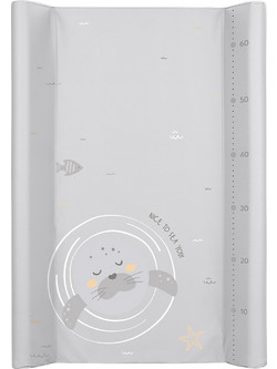 KikkaBoo Seally Me Μαλακή Αλλαξιέρα Μωρού Πλαστική 80x50cm Γκρι