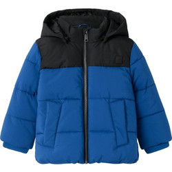 Name It Παιδικό Μπουφάν Χειμωνιάτικο Puffer Αντιανεμικό Royal Blue Μαύρο 13230979
