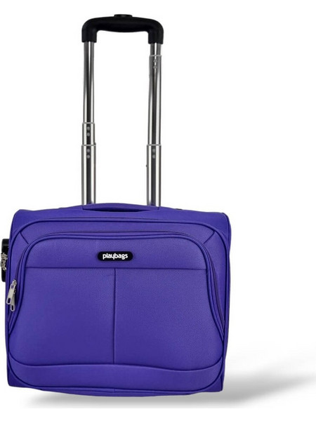 Playbags Collection TR2206 Βαλίτσα Καμπίνας 40x35x18cm με 2 Ρόδες Μωβ