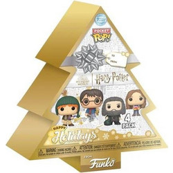 Funko Pocket Pop! Harry Potter Holiday Christmas Tree 4-Pack Exclusive
