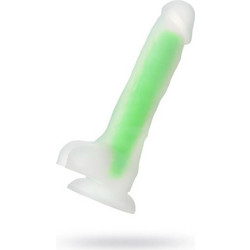 Toyfa Beyond More than Real Clark Glow Green Ρεαλιστικό Dildo με Βεντούζα & Όρχεις 22cm Πράσινο