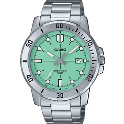 Casio Ανδρικό Ρολόι με Ασημί Μεταλλικό Μπρασελέ MTP-VD01D-3E1VUDF