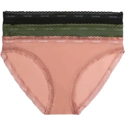 Calvin Klein Γυναικεία Slip με Δαντέλα 3Pack 000QD3804E-I21