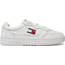 Tommy Jeans Ανδρικά Sneakers Λευκά EM0EM01443-YBR