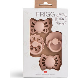 Frigg Πιπίλες Σιλικόνης 0-6m Ροζ 4τμχ