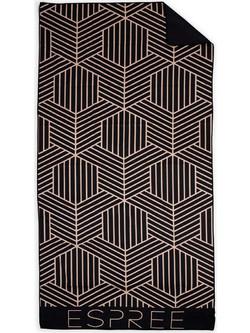 Espree Glam Πετσέτα Θαλάσσης Microfiber Μαύρη 80x160cm 24075