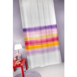 Guy Laroche Παιδική Κουρτίνα με Τρέσα 145x270 Funny Pink White Multicolor