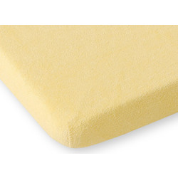 Bobono Frotte Βρεφικό Σεντόνι Κούνιας με Λάστιχο 60x120 Yellow