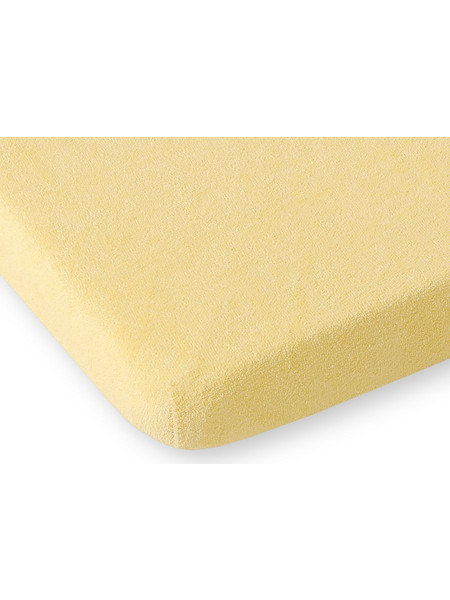 Bobono Frotte Βρεφικό Σεντόνι Κούνιας με Λάστιχο 60x120 Yellow