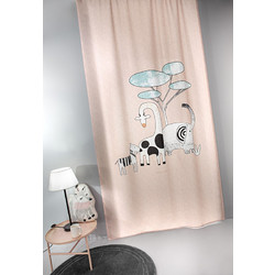 Guy Laroche Παιδική Κουρτίνα με Τρέσα 145x270 Zootopia Pink
