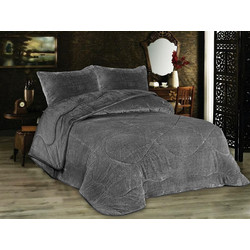 Dimcol Κουβερτοπάπλωμα Μονό 160x220 Grey Black