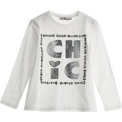 Original Marines Chic Παιδικό T-Shirt Μακρυμάνικο Λευκό Γκρι DEA3582F-VARIANTE1