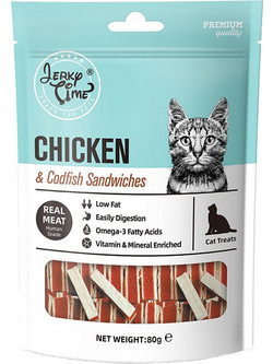 Jerky Time Chicken & Codfish Sandwich 80gr