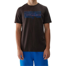 4F Ανδρικό Αθλητικό T-Shirt Καφέ 4FWAW24TTSHM1655-80S