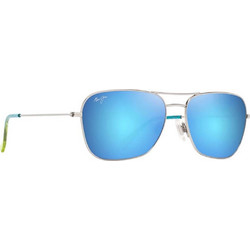 Maui Jim B675-17B Ανδρικά Γυαλιά Ηλίου Aviator Μεταλλικά Ασημί με Μπλε Φακό