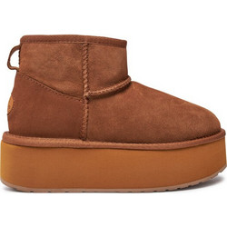 Emu Australia Stinger Micro Γυναικεία Μποτάκια Πλατφόρμα Suede Ταμπά με Γούνα W13082