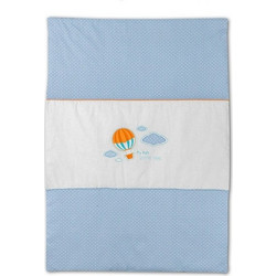 Nima Home Air Balloon Βρεφικό Πάπλωμα Κούνιας 140x110cm Λευκό Γαλάζιο