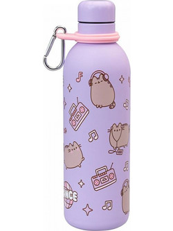 Grupo Erik Pusheen Moments Collection Παιδικό Παγούρι Θερμός Ανοξείδωτο BPA Free Λιλά 500ml