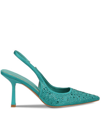 Migato Γόβες Slingback με Τακούνι Στιλέτο με Στρας Τιρκουάζ ST1009-06