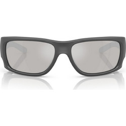 Arnette AN4345 28706G Ανδρικά Γυαλιά Ηλίου Ορθογώνια Κοκάλινα Μαύρα με Γκρι Φακό