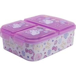 Stor Hello Kitty Πλαστικό Παιδικό Δοχείο Φαγητού Λιλά