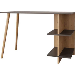 Pakoworld Volet Γραφείο Ξύλινο με Βιβλιοθήκη 114x56x76cm 197-000274
