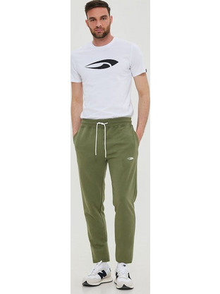 Blue Hunter Ανδρικό Παντελόνι Φόρμας Fleece με Λάστιχο Χακί 2411113010703