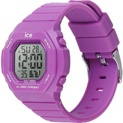 Ice Watch Ψηφιακό Ανδρικό Ρολόι Χρονογράφος με Μωβ Καουτσούκ Λουράκι 022101