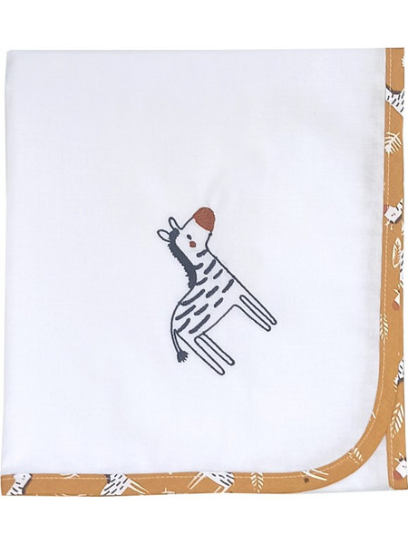 Baby Star Kenya Πάνα Αγκαλιάς Χασέ Λευκή 80x80cm 2126
