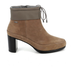 Clarks Γυναικεία Μποτάκια Αστραγάλου Suede Ταμπά με Χοντρό Ψηλό Τακούνι 15807-00080