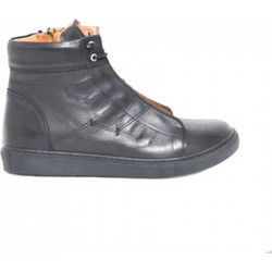 Safe Step Γυναικεία Μποτάκια Biker Δερμάτινα Μαύρα 18407