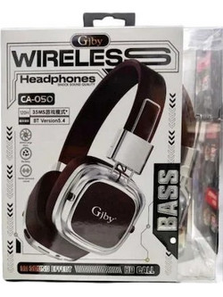 Gjby CA-050 Ασύρματα Bluetooth Ακουστικά Sports On Ear Καφέ