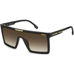 Carrera CA07S 00386 Ανδρικά Γυαλιά Ηλίου Μάσκα Κοκάλινα Μαύρα με Καφέ Degradee Φακό