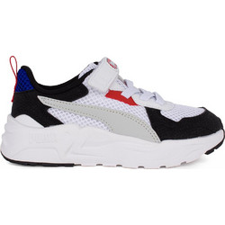 Puma Trinity Lite MID 90s Παιδικά Sneakers Λευκά Μαύρα Μπλε 400660-01