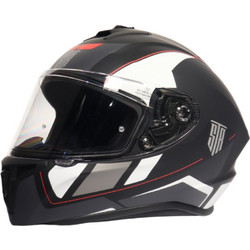 Str Wind Black White Κράνος Μηχανής Full Face