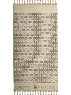 Greenwich Polo Club 4057 Πετσέτα Παρεό Θαλάσσης Μπεζ 90x170cm