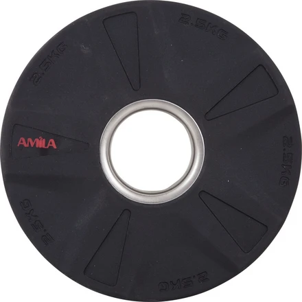 Amila PU Series Δίσκος Ολυμπιακού Τύπου Rubber Cover 2.5kg Φ50mm ...