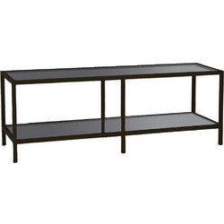 Hanah Home Έπιπλο Τηλεόρασης Γυάλινο N / A Μ130xΠ40xΥ45cm Basic 552NOS2358