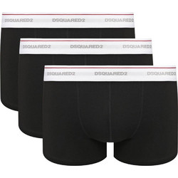 Dsquared2 Ανδρικά Μποξεράκια Σετ 3Pack Μαύρα DCXC60040-001