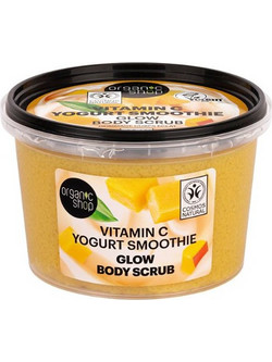 Natura Siberica Organic Shop Vitamin C Yogurt Smoothie Glow Scrub Σώματος 250ml