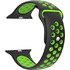Ksix Sport Λουράκι Σιλικόνης Black / Green (Apple Watch 42 / 44 / 45 / 49mm)
