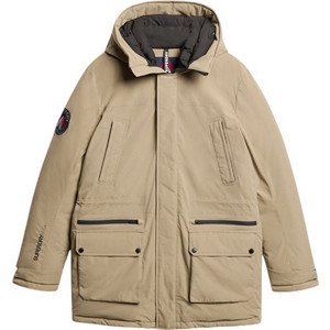 Superdry Ανδρικό Μπουφάν Χειμωνιάτικο Παρκά Μπεζ M5011909A-2WX