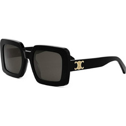 Celine CL40304U 01A Γυναικεία Γυαλιά Ηλίου Τετράγωνα Κοκάλινα Μαύρα με Μαύρο Φακό