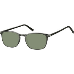Sunoptic SG-CP120 Ανδρικά Γυαλιά Ηλίου Τετράγωνα Κοκάλινα Μαύρα με Πράσινο Φακό