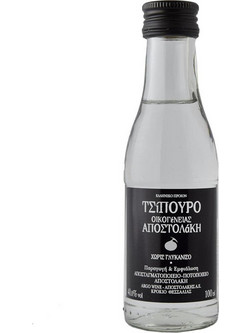 Tsipouro Apostolakis Τσίπουρο χωρίς Γλυκάνισο 40% 100ml