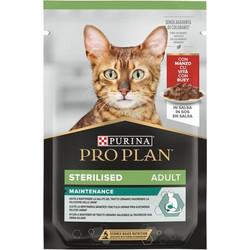Purina Pro Plan Sterilised Aduld Maintenance with Beef in Gravy 85gr