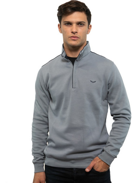 Side Effect Ανδρικό Φούτερ Fleece Γκρι LPZ-1682
