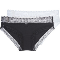Dim Βαμβακερά Γυναικεία Slip με Δαντέλα 2Pack D042J-0CA