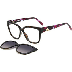 Missoni MIS0179/CS 086/XW Γυναικείος Σκελετός Γυαλιών Οράσεως με Clip-On Κοκάλινος Μαύρος Πολύχρωμος